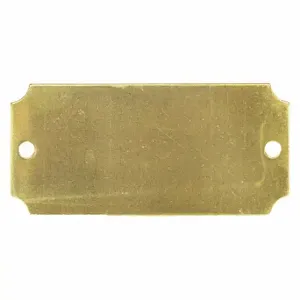 GRAINGER 2CEA6 Blank Valve Tag, Brass, Rectangle, 100 Pack | CP7RLE