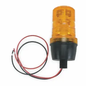 GRAINGER 2ERN8 Warning Light, Amber, Strobe Tube, 12 to 80V DC, 150000 Candela, Dome, 72 | CQ7ELG