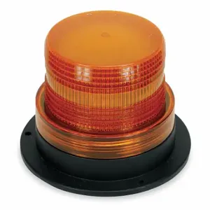 GRAINGER 2ERP9 Warning Light, Amber, Strobe Tube, 12 to 80V DC, 150000 Candela, Dome, 5 Inch Dia | CQ7ELD