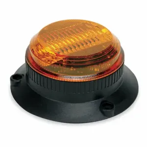 GRAINGER 2ERT4 Warning Light, Amber, Strobe Tube, 12 to 80V DC, 150000 Candela, Dome, 72 | CQ7ELF