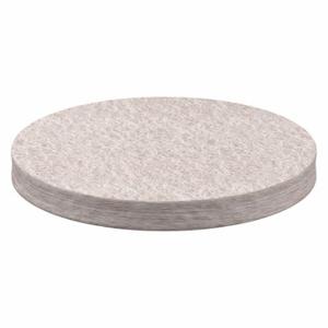 GRAINGER 2FHE2 Wool Felt Disc, 8 Inch Dia, 1/2 Inch Thick, Plain Backing, F1, Off White, 95% Wool Content | CP9HFN