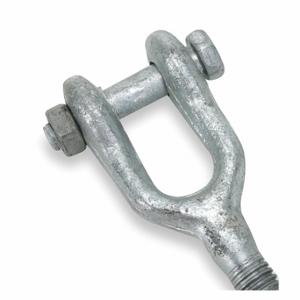 GRAINGER 2ULP9 Jaw End Fitting, 1/2, 12 Inch Take Up, ged and Hot Dipped Galvanized Steel | CQ7RJP