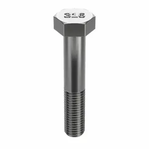 GRAINGER 2UPR4 Hex Head Cap Screw, Stainless Steel, 316, Plain, 5/16 24, Fine, 1 3/4 Inch Length | CQ6XPU