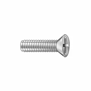 GRAINGER 2UPT6 Machine Screw, 19/32 Inch Size Length, 316 Stainless Steel, Plain, Flat | CQ6XVT