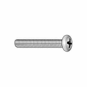 GRAINGER 2UPU9 Machine Screw, #8-32 Thread Size, 17/64 Inch Size Length, 316 Stainless Steel, Plain, Pan | CQ6XUU