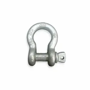 GRAINGER 2XY23 Anchor Shackle, Screw Pin, 2000 lb Working Load Limit, 21/32 Inch Wd Between Eyes | CQ2MEA