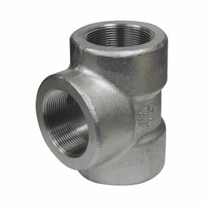 GRAINGER 3000300212 Tee, 1 1/2 Inch X 1 1/2 Inch X 1 1/2 Inch Fitting Pipe Size, Class 3000, Stainless Steel | CQ7JHK 20XY84