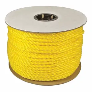 GRAINGER 300080-01200-111 Rope, 1/4 Inch Rope Dia, Yellow, 1200 Ft Rope Length, 90 Lb Working Load Limit, Twisted | CR3ETP 129C61