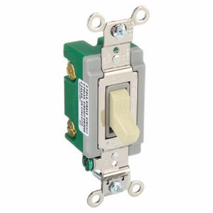 GRAINGER 3002I Wall Switch, Toggle Switch, Double Pole, Ivory, 30 A, Screw Terminals, Screw Terminals | CP9EFP 49YZ50