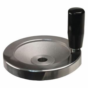 GRAINGER 30903P Hand Wheel, Unthreaded Hole, Revolving Handle, 3.1500 Inch Outside Dia, Silver | CP9YHW 410M56