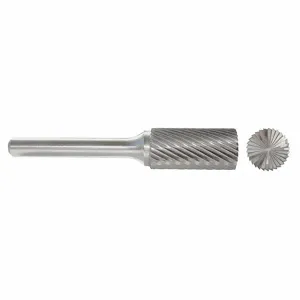 GRAINGER 310-001033 Cylinder Bur Sb, Single Cut, 1/8 Inch Shank Dia, 3/32 Inch Head Dia, Sb-42 | CP9BRK 22XY41