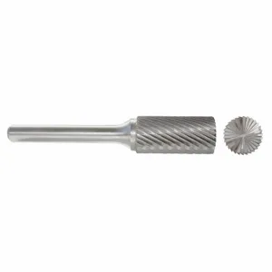 GRAINGER 310-001048 Cylinder Bur Sb, Single Cut, 1/4 Inch Shank Dia, 3/8 Inch Head Dia, Lg Of Cut 3/4 In | CP9BQX 22XY53