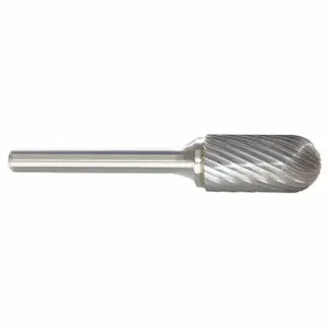 GRAINGER 310-001071C Cylinder Bur Sc, Single Cut, 1/4 Inch Shank Dia, 1/4 Inch Head Dia, Lg Of Cut 5/8 In | CP9BTZ 22XY78