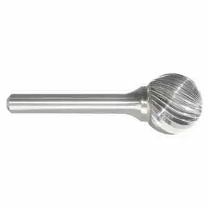 GRAINGER 310-001096 Ball Bur SD, Single Cut, 1/4 Inch Shank Dia, 1 Inch Head Dia | CP7PFY 22XZ05