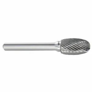 GRAINGER 310-001108A Oval Bur SE, Single Cut, 3/32 Inch Size Shank Dia, 3/32 Inch Heightead Dia | CQ3NXN 22XZ15