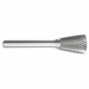 GRAINGER 310-001224 Inverted Cone Bur, Single Cut, 3/16 Inch Size Shank Dia, 3/16 Inch Size Head Dia, SN-81 | CQ2GHX 22YA01