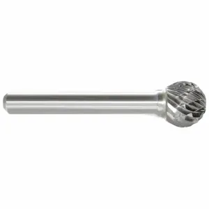 GRAINGER 310-002093 Ball Bur SD, Double Cut, 1/4 Inch Shank Dia, 1/2 Inch Head Dia | CP7PFG 22YC06