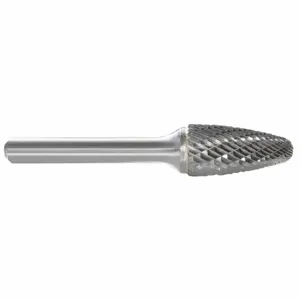 GRAINGER 310-002121 Tree Bur SF, Double Cut, 1/4 Inch Size Shank Dia, 1/2 Inch Heightead Dia | CQ7REX 22YC31