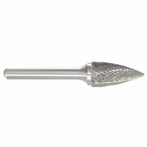 GRAINGER 310-002143 Tree Bur SG, Double Cut, 1/4 Inch Size Shank Dia, 3/4 Inch Heightead Dia | CQ7RDL 22YC48