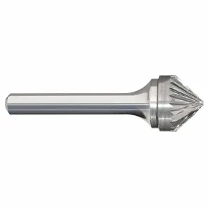 GRAINGER 310-002169 Cone Bur, Double Cut, 1/8 Inch, 1/8 Inch, 1/16 Inch, 1-1/2 Inch, Sk-42, 90 Deg | CP6QGB 22YC67