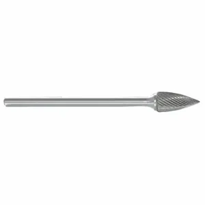 GRAINGER 310-002630 Flame Bur SH, Single Cut, 1/4 Inch Shank Dia, 1/2 Inch Head Dia, Length of Cut 1-1/4 in | CP9LTY 22YD64