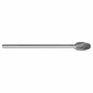 GRAINGER 310-002713 Oval Bur SE, Double Cut, 1/4 Inch Size Shank Dia, 1/4 Inch Heightead Dia | CQ3NWM 22YD79