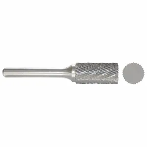 GRAINGER 310-002936 Cylinder Bur Sa, Double Cut, 1/4 Inch Shank, 1/4 Inch Head, 1 Inch Cut, Sa-1L | CP9BVH 22YD97