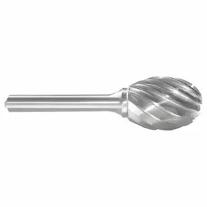 GRAINGER 310-002511 Oval Bur SE, Aluminum Cut, 1/4 Inch Size Shank Dia, 5/8 Inch Heightead Dia | CQ3NWK 22YD25