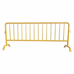 GRAINGER 31DW06 Crowd Control Barrier, 102 Inch Overall Lg, 40.5 Inch Overall Ht, Yellow | CQ3VNY