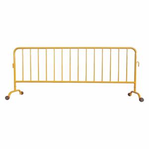 GRAINGER 31DW08 Crowd Control Barrier, 102 Inch Overall Lg, 40.5 Inch Overall Ht, Yellow | CQ3VPL