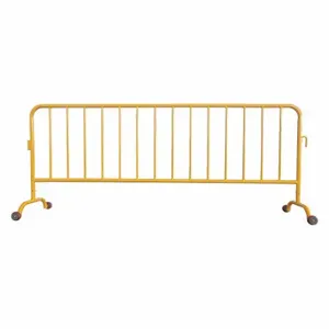 GRAINGER 31DW12 Crowd Control Barrier, 102 Inch Overall Lg, 40.5 Inch Overall Ht, Yellow | CQ3VPD