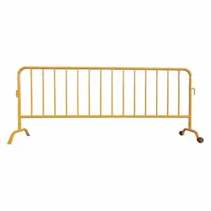 GRAINGER 31DW15 Crowd Control Barrier, 102 Inch Overall Lg, 40.5 Inch Overall Ht, Yellow | CQ3VPA