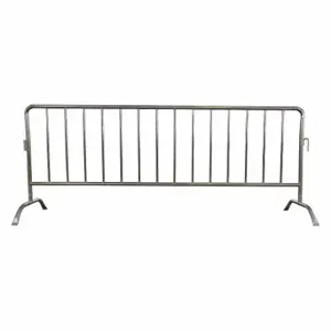 GRAINGER 31DW16 Crowd Control Barrier, 102 Inch Overall Lg, 40.5 Inch Overall Ht, Silver | CR3EPX