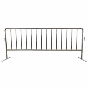 GRAINGER 31DW23 Crowd Control Barrier, 102 Inch Overall Lg, 40.5 Inch Overall Ht, Silver | CQ3VNU