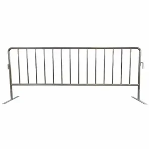 GRAINGER 31DW23 Crowd Control Barrier, 102 Inch Overall Lg, 40.5 Inch Overall Ht, Silver | CQ3VNU