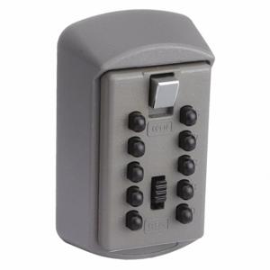 GRAINGER 31NG35 Lock Box, Surface, Push Button, 2 Key Capacity, Zinc Alloy | CQ2JHL