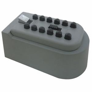 GRAINGER 31NG40 Lock Box, Surface, Push Button, 5 Key Capacity, Zinc Alloy, Gray | CQ2JHQ