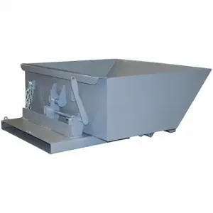 GRAINGER 3355LPGray Self-Dumping Hopper, 9 Cu ft Cubic Foot Capacity, 43 Inch Length, Gray | CQ4LTJ 437V47