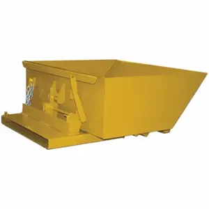 GRAINGER 3355LPYellow Self-Dumping Hopper, 9 Cu ft Cubic Foot Capacity, 43 Inch Length, Yellow | CQ4LTL 437V48