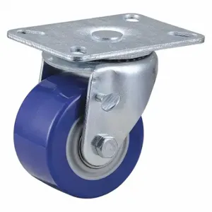 GRAINGER 33H702 Plate Caster, 3 Inch Dia, Swivel Caster With Brake | CQ6YAF