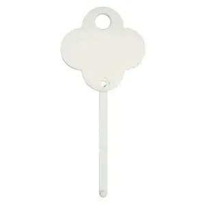 GRAINGER 33J873 Blank Replacement Key Tag, Reusable/Shamrock, 1 1/4 Inch Height, 1 1/4 Inch Width | CQ4CKA