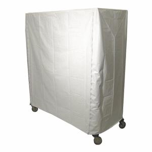 GRAINGER 33Y384 Zipper Antimicrobial Vinyl Cover for Wire Shelf & Utility Carts, 48 Inch Overall Length | CQ7YWR