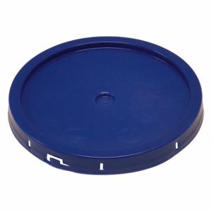 GRAINGER 34A246 Plastic Pail Lid, Tear Tab With Gasketed, 12 1/4 Inch OverallDia, Blue, Plastic | CQ7DUJ