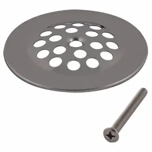 GRAINGER 35271 Bath Drain Stainer, 1 3/4 Inch Pipe Dia, Stainless Steel, Silver | CP9CZR 444K32