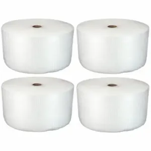 GRAINGER 39UK81 Bubble Rolls, 3/16 Inch Bubble Size, 12 Inch Roll Width, 300 ft Roll Length, 4 Pack | CP7PAT