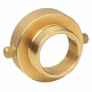 GRAINGER 3LZ43 Fire Hose Adapter, 2 Inch Compatible Pipe Size, NST x NPSH, Straight, Brass, Pin Lug | CP9KUF