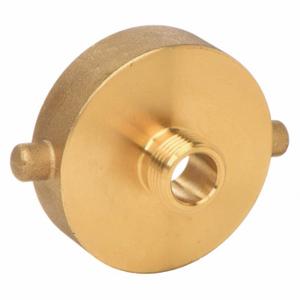 GRAINGER 3LZ45 Fire Hose Adapter, 3/4 Inch Compatible Pipe Size, NST x GHT, Straight, Brass, GHT | CP9KUJ