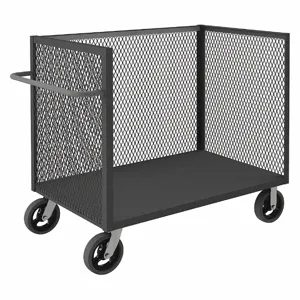 GRAINGER 3ST-EX304845-8MR-95 Mesh Stock Cart, 2400 Lbs. Capacity, 54-1/2 x 30-3/8 x 45-1/2 Inch Size | CD3LZP 458R48