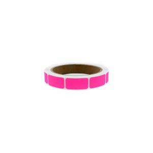 GRAINGER 3VCP9 Square Label, 1 1/4 Inch Width, 5/8 Inch Height, Pink, Square, Paper, Indoor, No Text, 1 | CQ2GGA