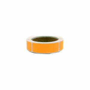 GRAINGER 3VCR9 Square Label, 3 Inch Width, 1 Inch Height, Orange, Square, Paper, Indoor, No Text, 250 PK | CQ2GGT